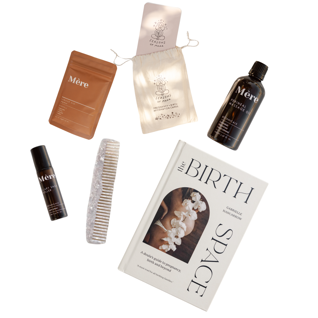 The biglittlethings things for birth gift set, a perfect childbirth gift set, includes a book and a bottle of lotion.